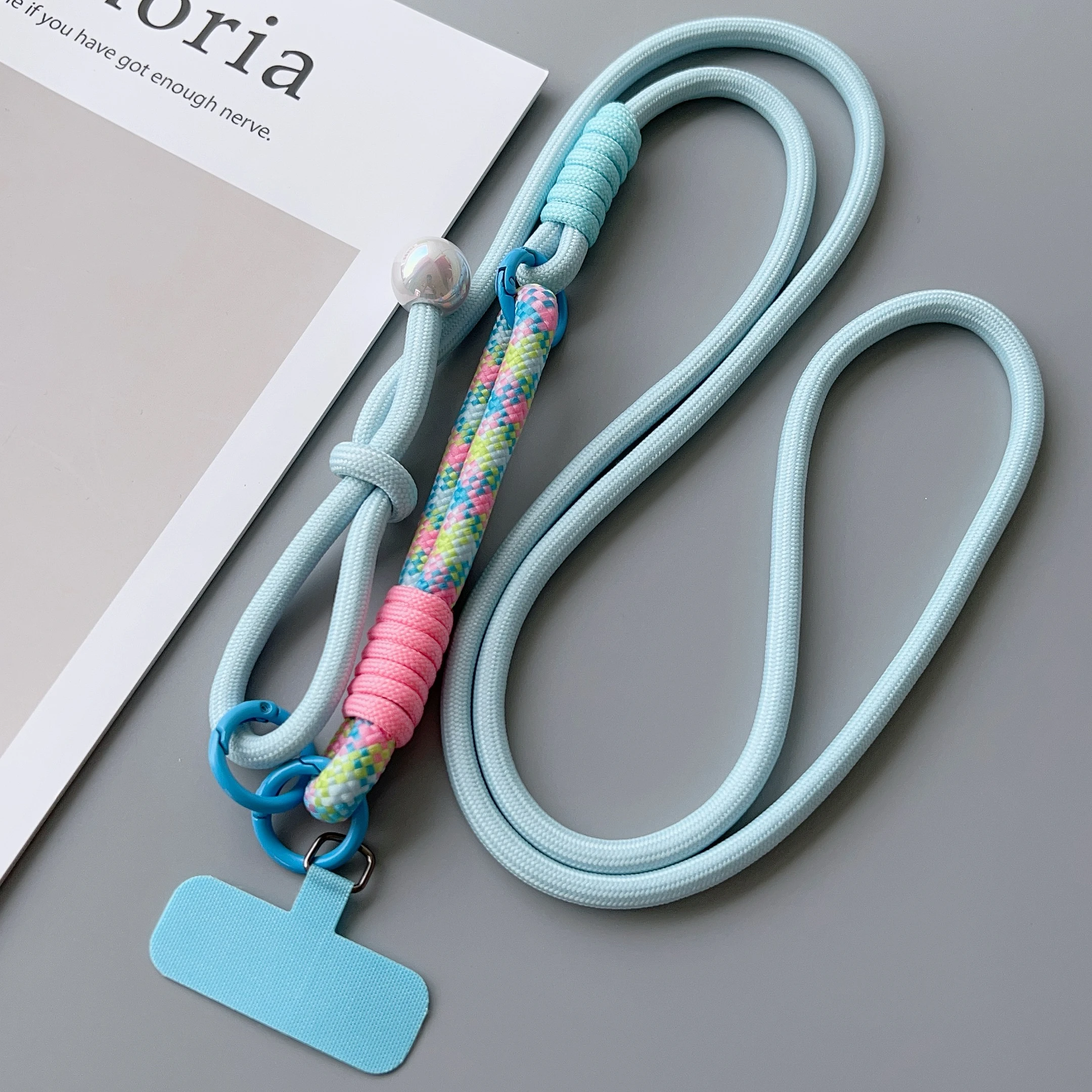 Versatile Two-in-One Adjustable Mobile Lanyard with Crossbody and Wrist Strap Options