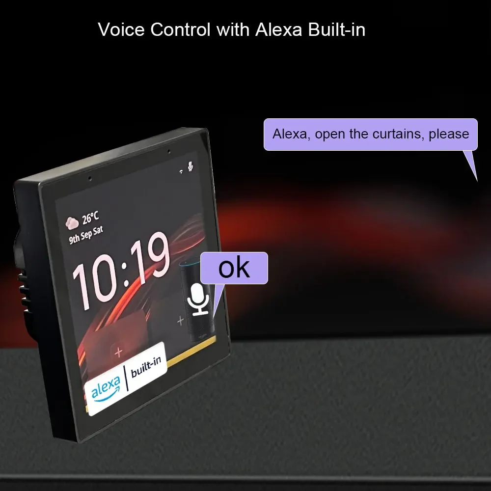 Tuya Control Panel Smart Home Control Panel Tuya Smart Panel Built-In Alexa Gate