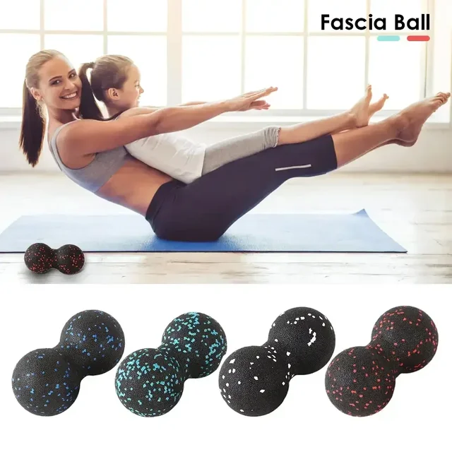 Peanut Fitness Massage Ball Set Yoga Roller Double Lacrosse Mobility Ball for Myofascial Physical Therapy Deep Tissue Massage Peanut Fitness Massage Ball Set Yoga Roller Double Lacrosse Mobility Ball for Myofascial Physical Therapy Deep Tissue Massage