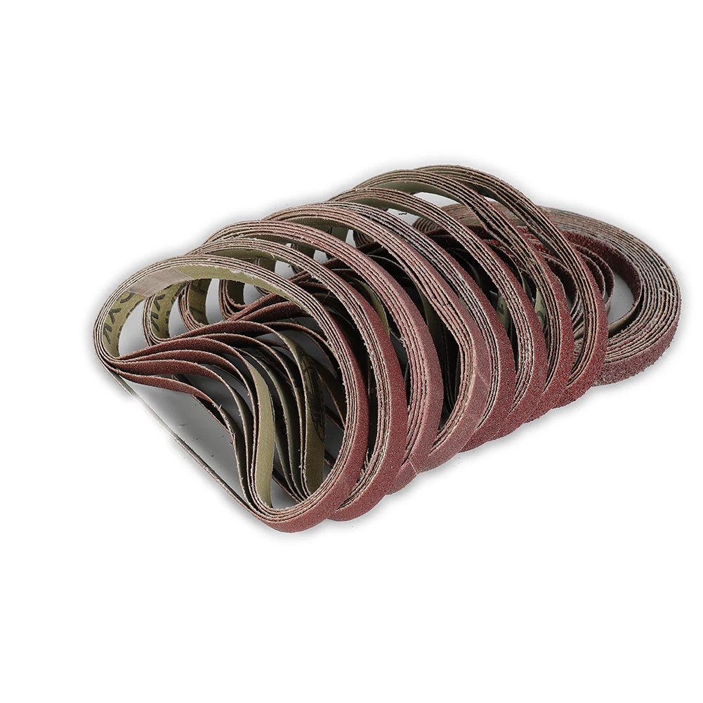 

50pcs/Set 330*10mm Sanding Belts Abrasive Bands For Belt Sander Aluminium Oxide Abrasive Tools For Woodworking Metal