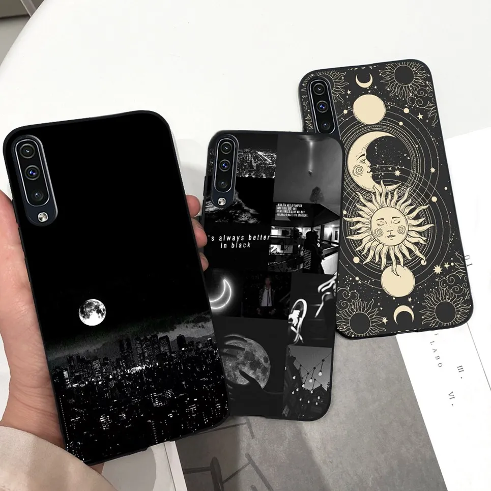 Custodia Per Samsung Galaxy A50 Custodia Moon Night Silicone Phone Soft Tpu Protection Cover Posteriore Per Samsung A50S A30S A 50S Custodia Funda