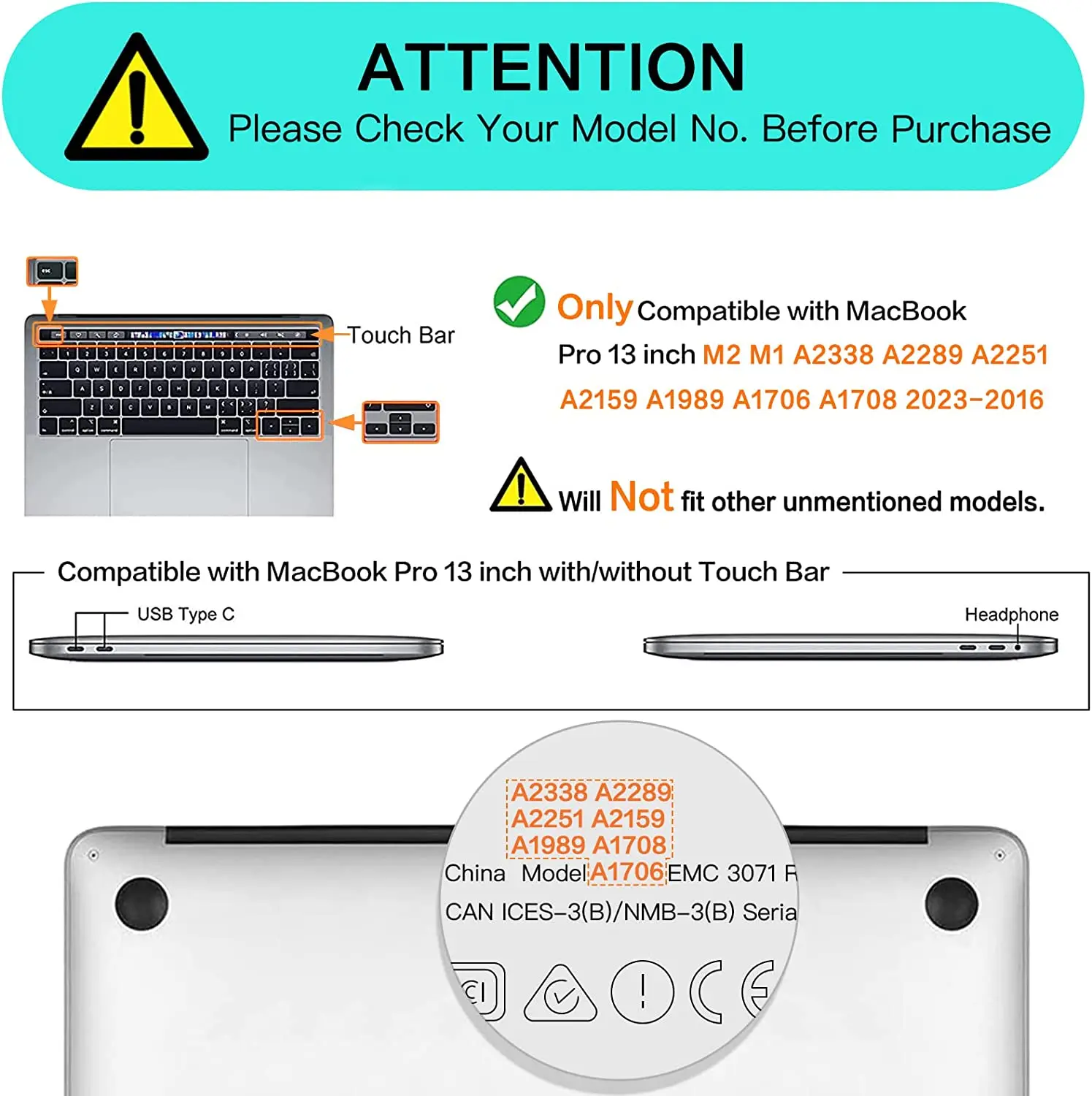 Tampa Dura de Shell para Macbook Pro Caixa do Bolsa do Portátil Malote do Caderno Novo m2 A2338 m1 A2251 A2289 A2159 A1989 A1708 A1706 13 - Imagem 6