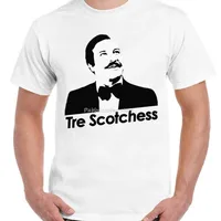 Funny Men T Shirt White T Shirt Black Tee Mens Vintage T-Shirt Divertente Idea Regalo TRE SCOTCHESS CALBONI FANTOZZI