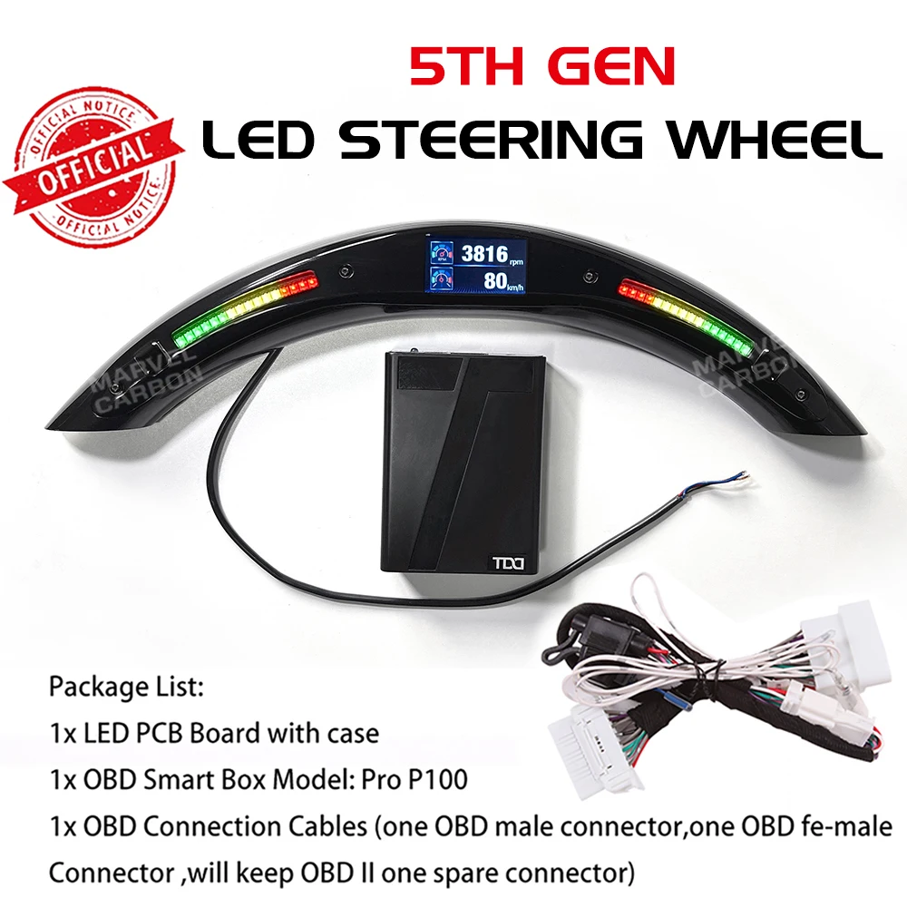 LEDShifterLightSteeringWheelKitOHCMotorsUniversalUsewith