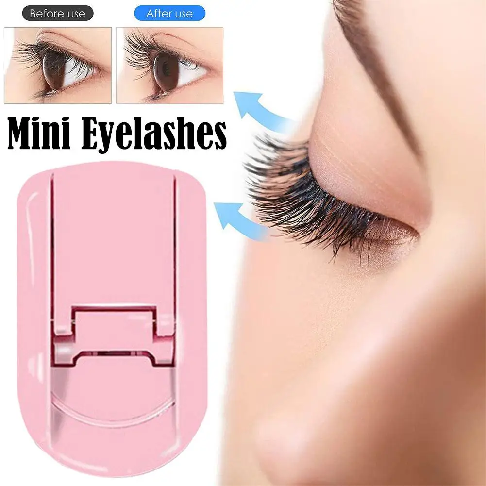Mini Eyelash Curler Professional Multicolor Folding False Make Tools Eyelash Auxiliary Clip Cosmetic Eyelashes Curling Up B N0D5
