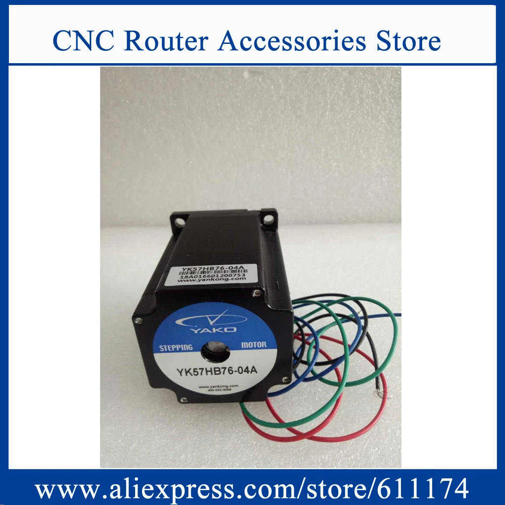 

Original YAKO 2 phase Nema23 hybrid stepper motor YK57HB76-04A