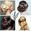 4Pcs Set Hair Disk Pull Hair Pins Clips Comb For Girls Hair Styling Tools Kit Braiding Donut Bun Maker Hairdressing Accessories 3