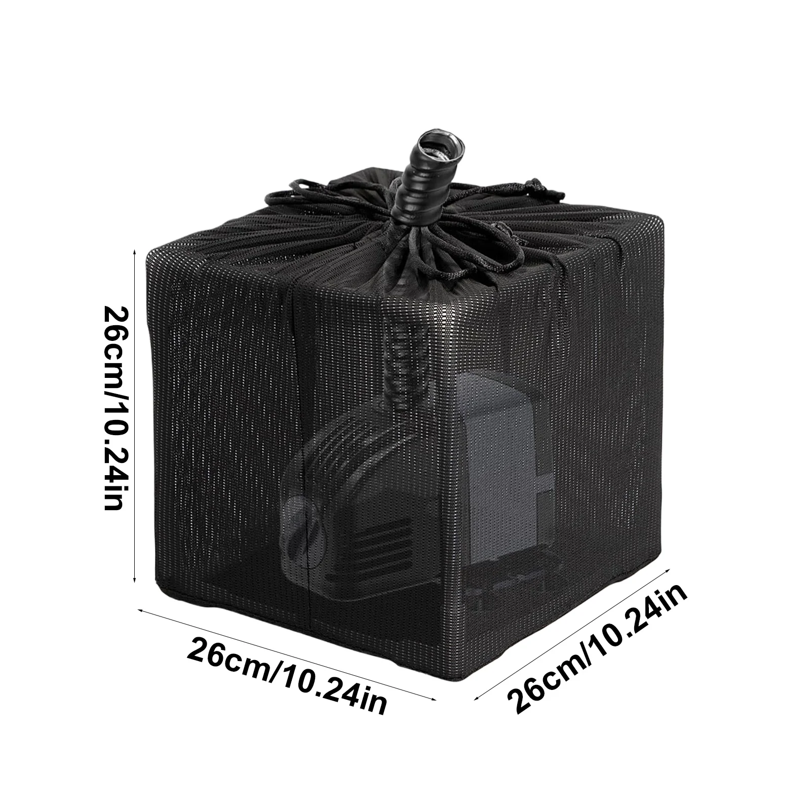 Pond Pump Bag Mesh Filter Bag Anti-Clogging Cover with Drawstring Fine Mesh Screen for Garden Aquarium Fountain Outdoor Backyard