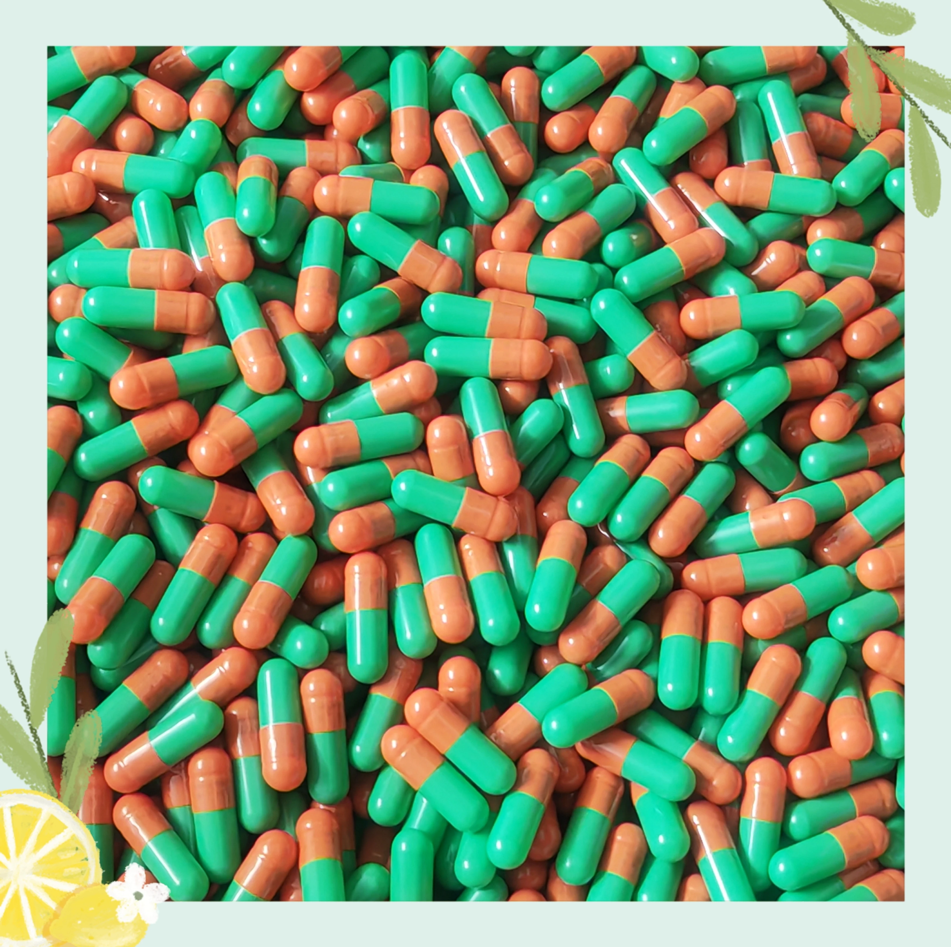 1000PCS HPMC Vegetarian Empty Capsule Halal Koshore GMP Standard Capsule Plant Capsule Shell Joined empty capsules