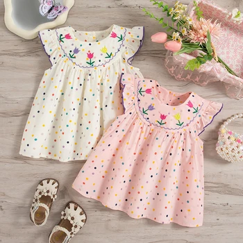 Girls Polka Dot Dress 1