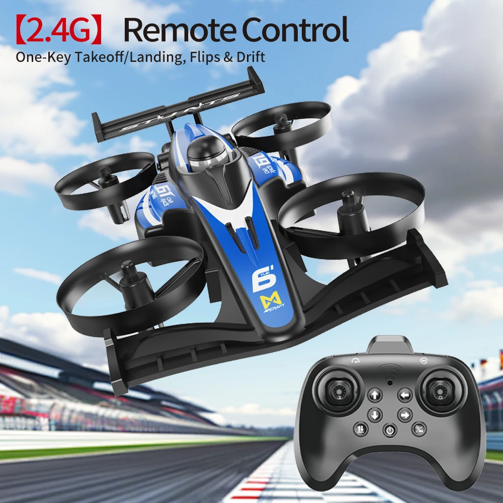 Drone YL61 2.4G 4 Canaux Gyroscope 6 Axes pour Enfant - Rouge/Bleu