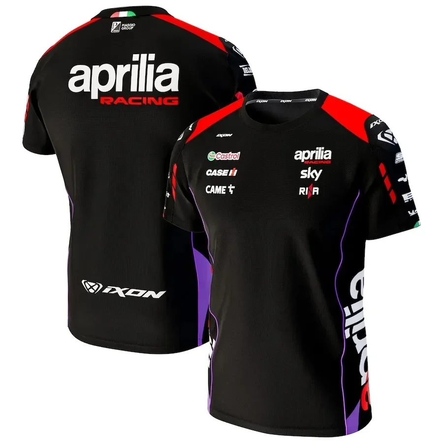 

Футболка Aprilia Racing Team 2024, новинка Moto GP, уличная спортивная футболка с коротким рукавом, Мужские дышащие футболки с 3D-принтом в мотоциклетном стиле