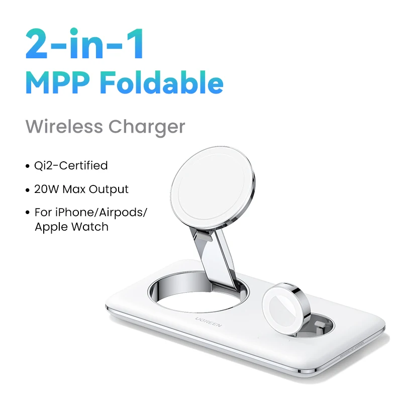 Car Mount Ugreen Magsafe Cradle Magsafe Charger UGREEN MagFlow Qi2