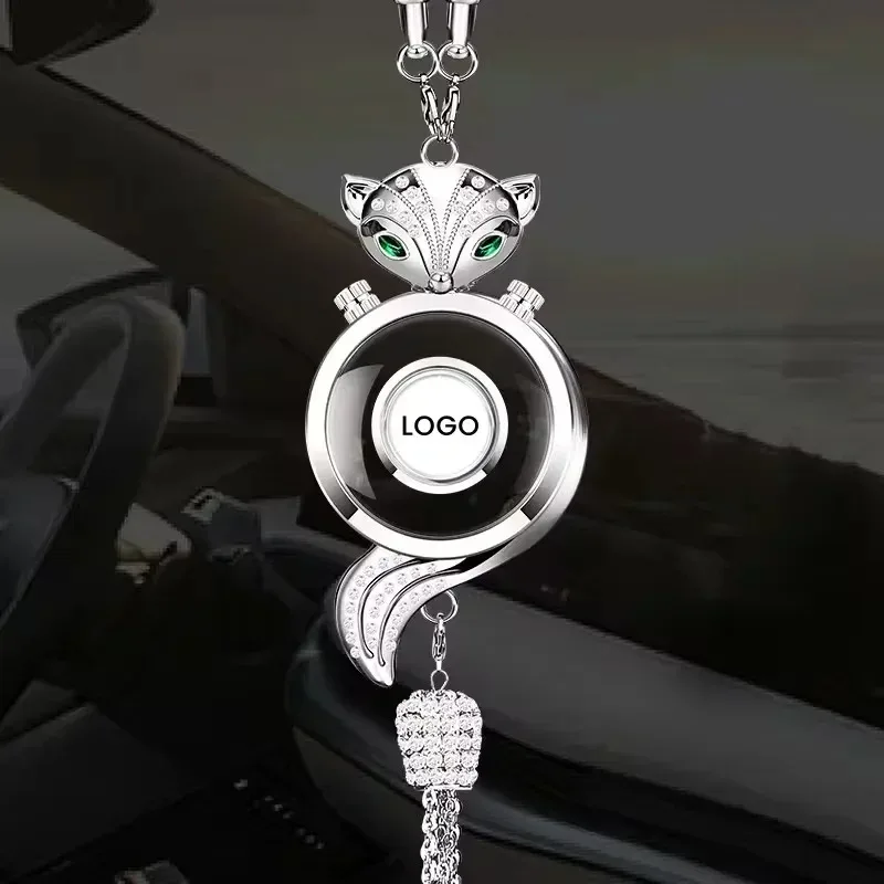Luxury Car Perfume Pendant Air Freshener - Metal Lace Hanging Diffuser