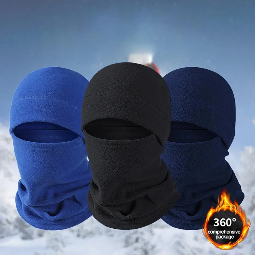 

Cycling Hat Scarf Set Full Protection Windproof Unisex Solid Elastic Soft Thermal Head Cover Winter Outdoor Balaclava Headgear
