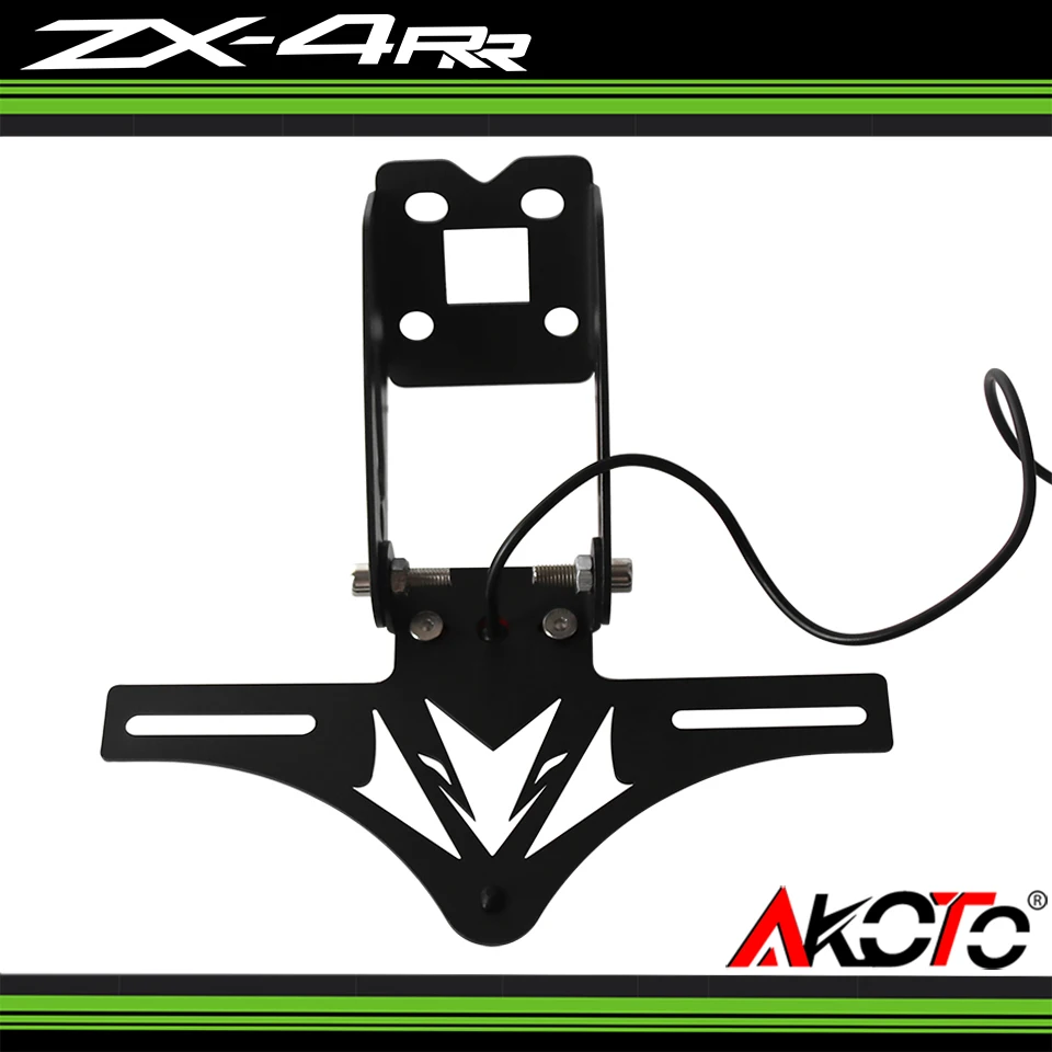 Nieuwe Motorfietsen Opvouwbare Staart Opruimen Kentekenplaathouder Richtingaanwijzers Voor Kawasaki Ninja ZX-4R ZX-4RR Zx4r Zx4rr 2023 2024