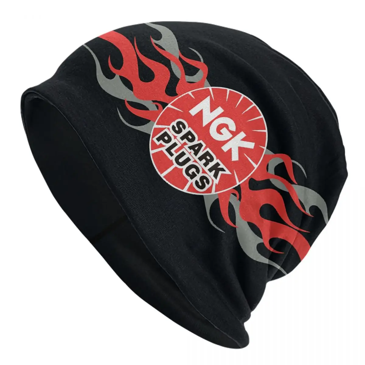 

NGK Spark Plugs 4 Hole Cap Racing Car Moto Cool Autumn Winter Outdoor Skullies Beanies Hats Spring Warm Dual-use Bonnet
