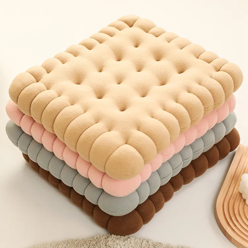 Thickened Futon Biscuit Cookie Cushion Office Sedentary Cushion Tatami Mat Practical Floor Cushion Rectangular Home Chair Cushio 2