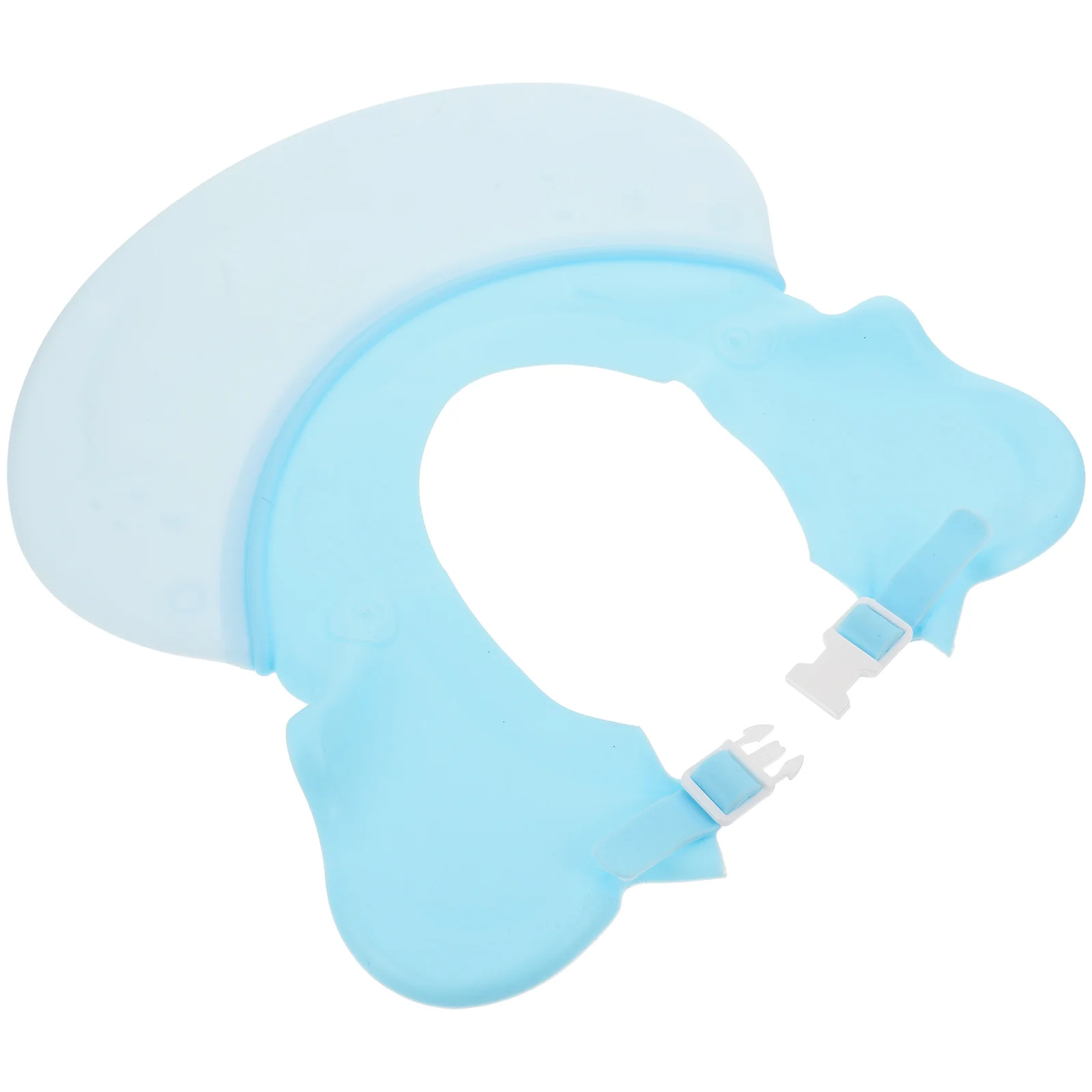 

Adjustable Silicone Shower Cap Hat Shampoo Bath Cap Visor with Ear Protection for Toddler Kids Children Bathing Washing Hair (