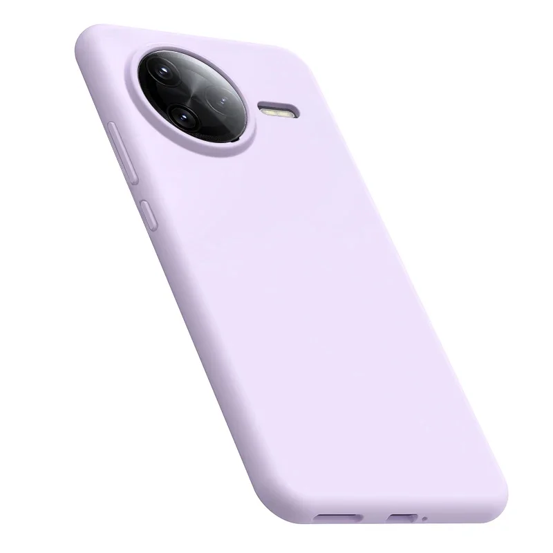 Liquid Silicone Shockproof Case with Microfiber Lining - Smooth, Slim, and Colorful Cover