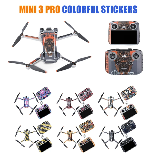 Acheter (SU)Autocollants pour Mini 3 Pro Drone, Film de protection pour  écran RC, autocollant de télécommande, couverture complète, accessoires de  peau