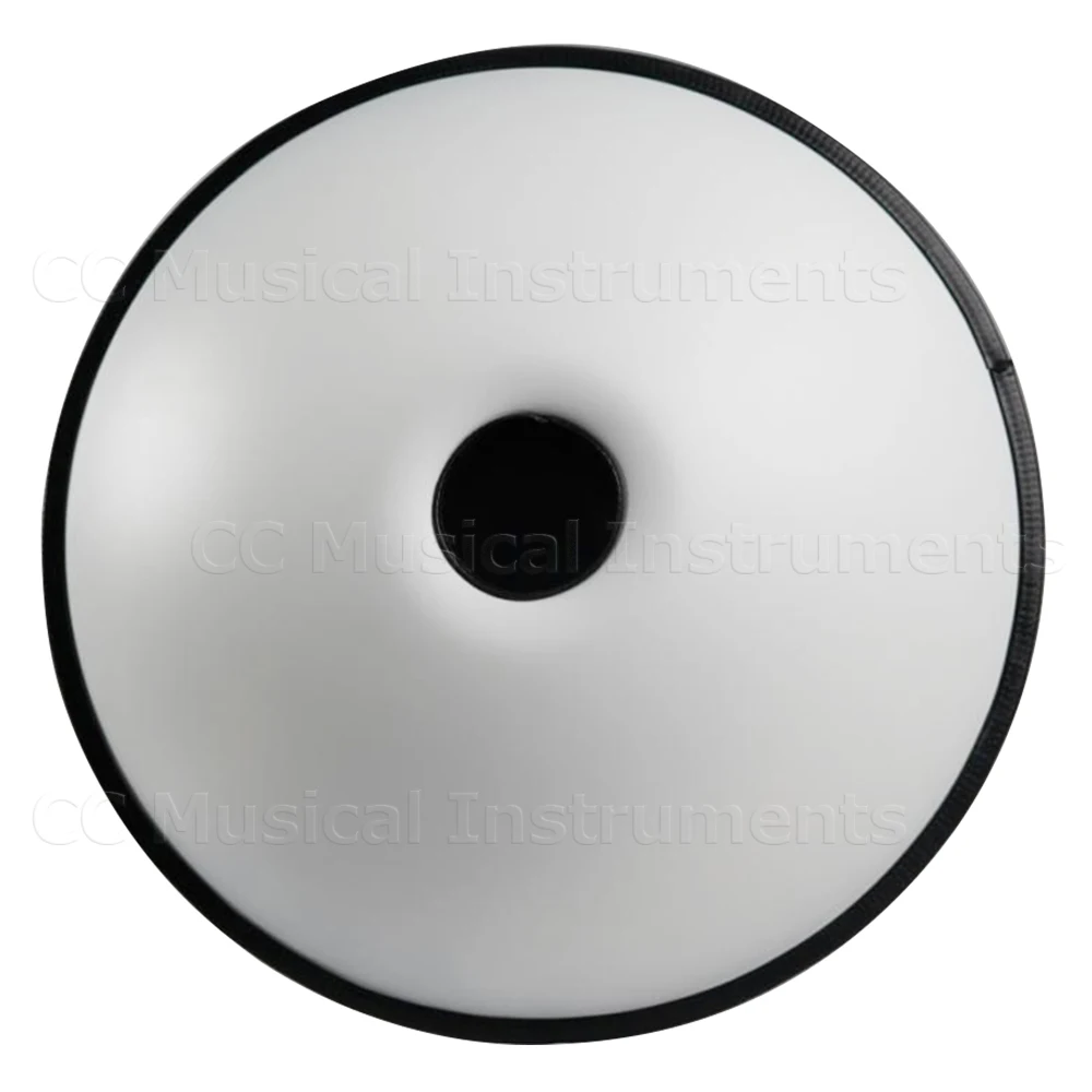 Professional Steel Tongue Drum, White Handpan Drum, Music Instrument, Beginner, Jazz, Yoga, Meditation, Gift, 22"