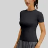 Spring and summer slim fit sports short sleeved T-shirt yoga suit top women's fitness tight running yoga short sleeved shirt