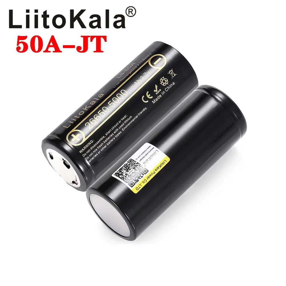 Batterie Liitokala 26650 – 5000mAh 3.7V – Lithium-ion 20A – Rechargeable – Neuve