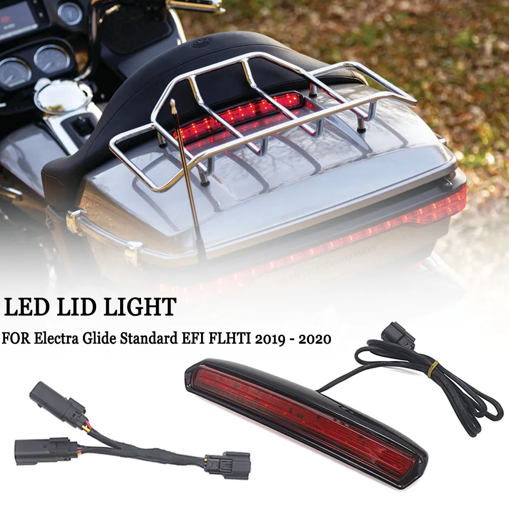 

Motorcycle Tour-Pak Lid Light Satin Turn Signal Light For Electra Road Tri Glide Low Ultra Limited Low FLHTKL FLHTCU FLTRU 2014+