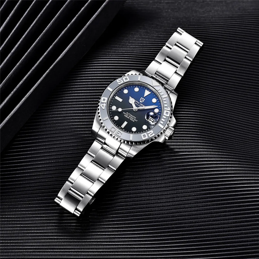 PAGANI DESIGN Original 40MM Men's Automatic Mechanical Watches NH35 Luxury Stainless Steel Waterproof Watch for Men Reloj PD1651