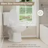 Elongated Corner Toilet 17.2" Height Compact Dual Flush Siphon Flushing White Porcelain 2