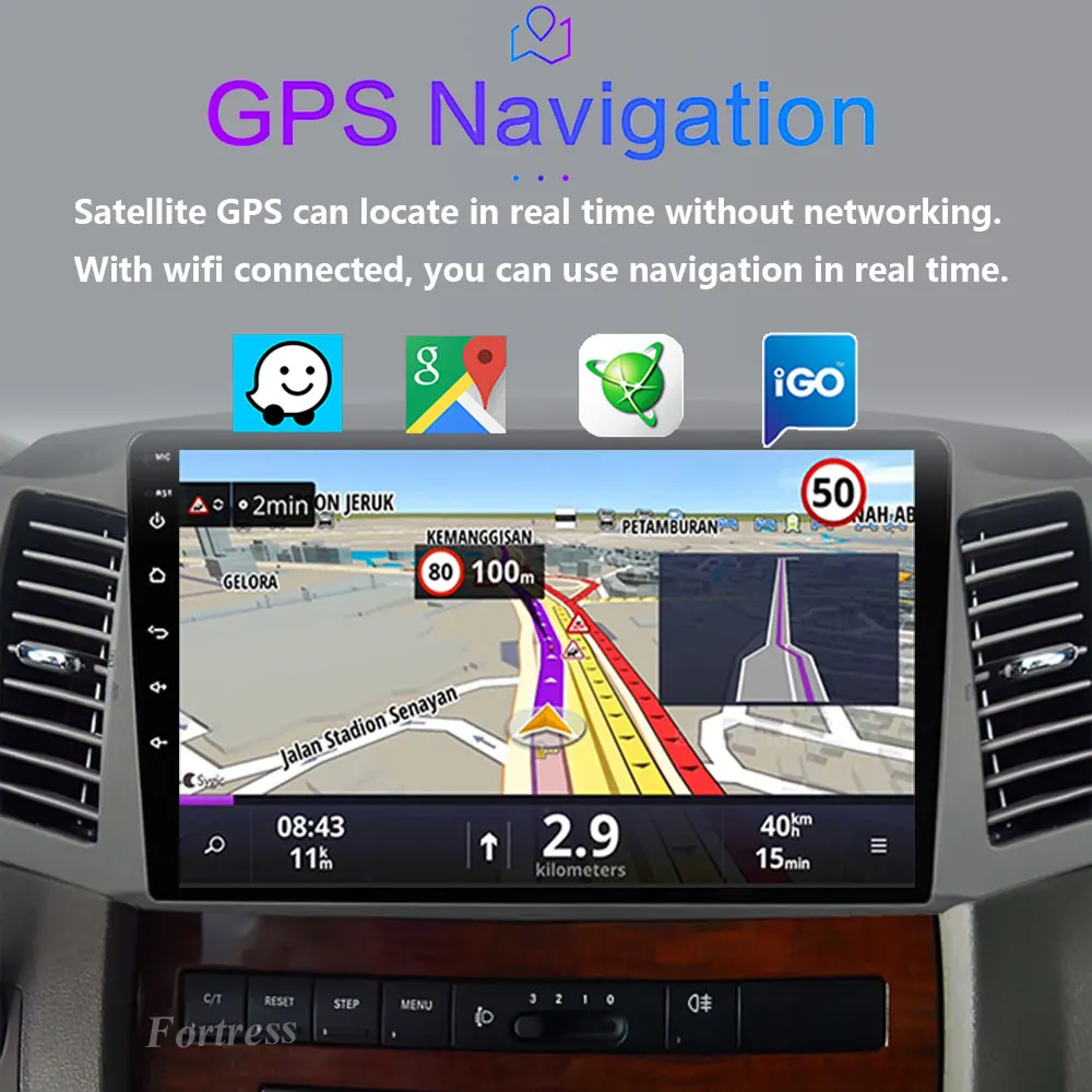 Android16 Carplay para JEEP Grand Cherokee WK 2004 2005 2006 2007 Multimedia Radio de coche reproductor de navegador vídeo Android auto WIFI 3