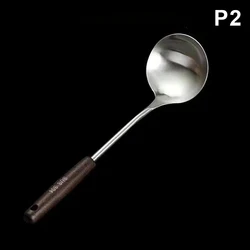 Premium Iron Wok Spatula and Ladle Set for Essential Kitchen Cooking (2)