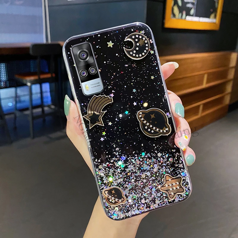Glitter Vivo Y31l Back Cover Phone Case VIVO Y33 Y31 Y51 Glitter