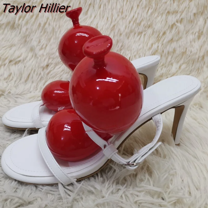 

Summer New Open Toe Mixed Color High Heels All-Match Round Toe Stiletto Luxury Dress Sandals Casual Comfortable Women'S Shoes