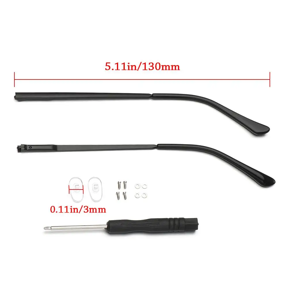1 Pair Metal Eyeglasses Temple Arm Detachable Replacement Metal Leg Eyewear Spectacle Leg Repair Accessories