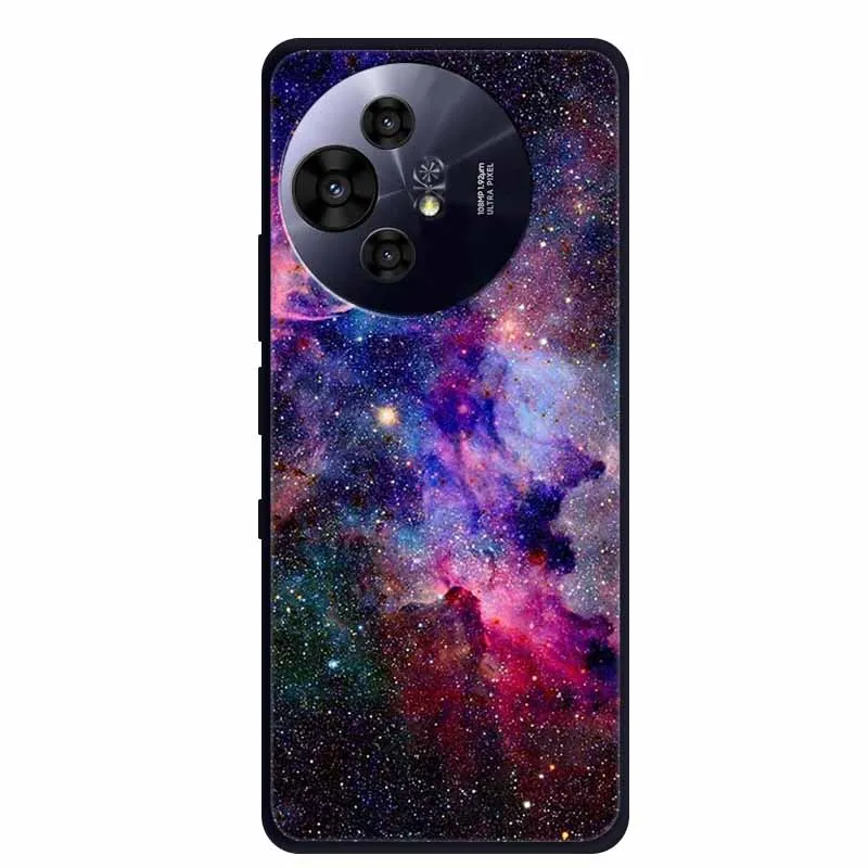 Black Silicone Protective Back Cover - Stylish and Durable Bumper Coque for TCL 50 Pro NxtPaper 5G