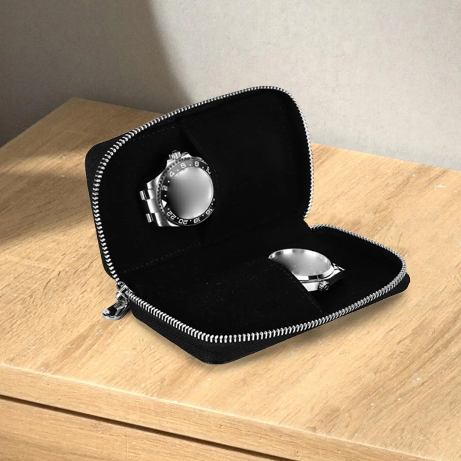 Watch Storage Case Watch Accessory Zipper Case for Home Outdoor Office
