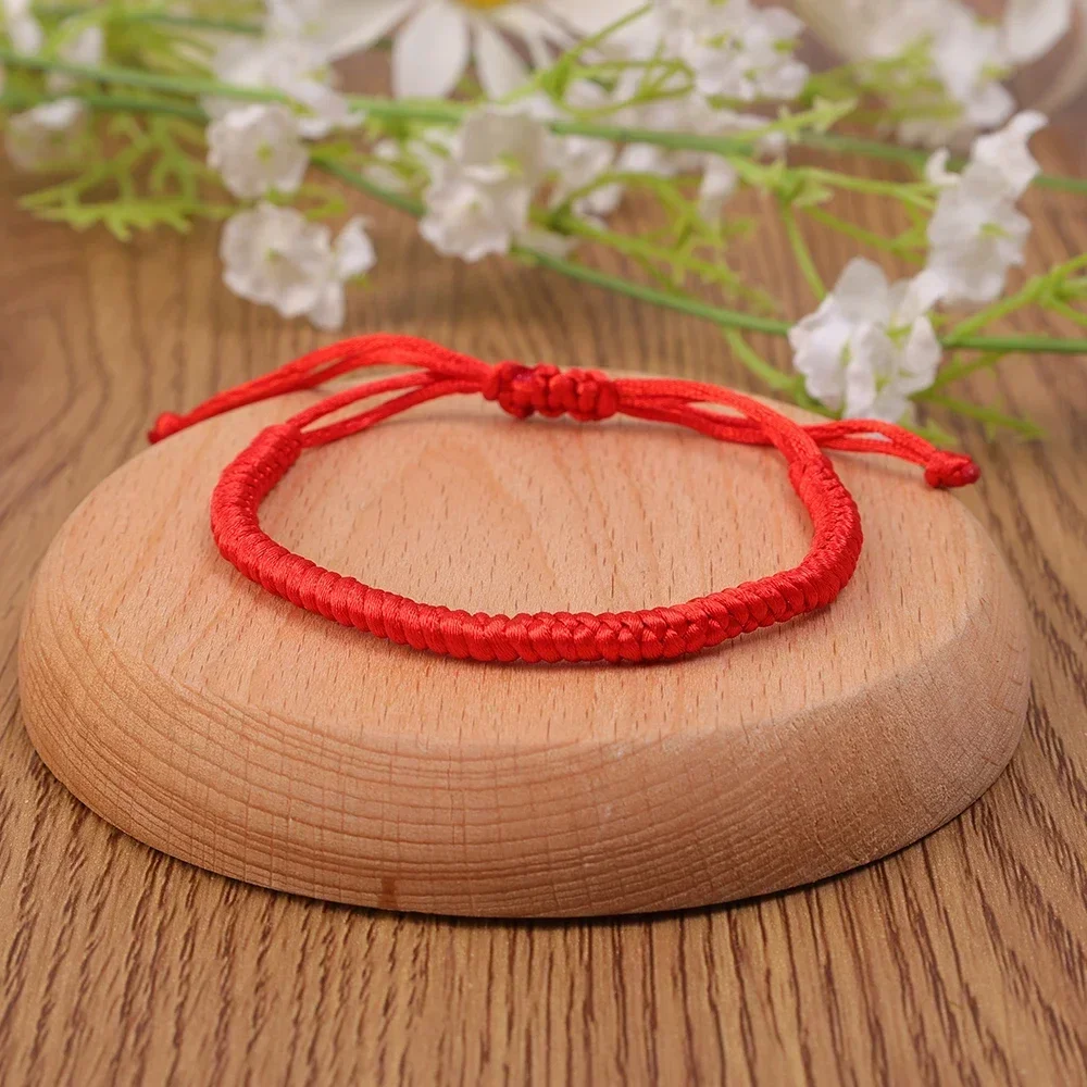 Lucky Red Thread Bracelet for Women Men Tibetan Buddhist Adjustable Handwoven Braided Rope Knots Bracelets Jewelry Wristbands