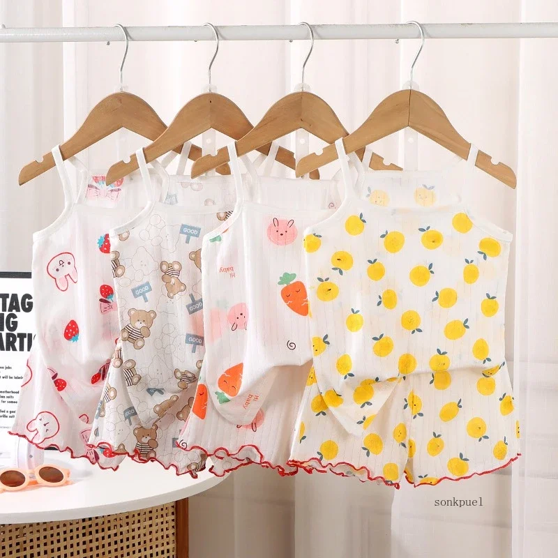 Girls Cotton Vest Set 1
