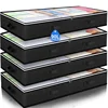 Non-woven Underbed Quilt Storage Bag Organizer Wardrobe Clothes Dust Moisture-proof Finishing Bag Foldable Storage Box 100x50x15 2