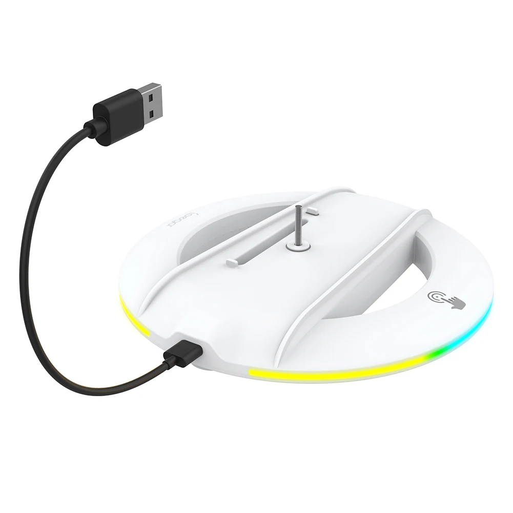 Supporto Verticale Rgb Supporto Per Console Stabile Staffa Di Base Per Console Dock Per Console Sottile Ps5 Per Disco Sottile Ps5/Versione Digitale