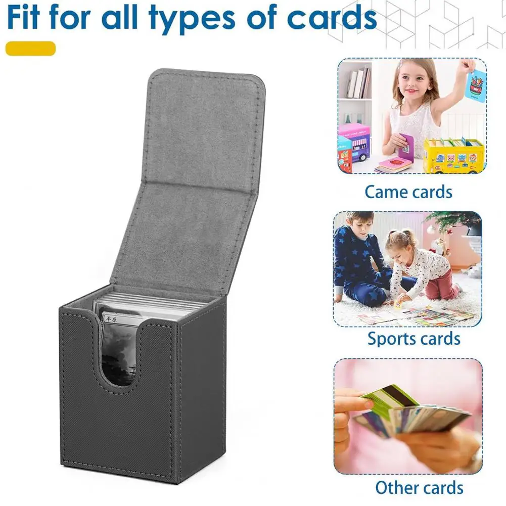 

Футляр для хранения футбольных карт, вместительный футляр для хранения карт из искусственной кожи с магнитной застежкой для торговых игровых карт Tcg, спортивных игр