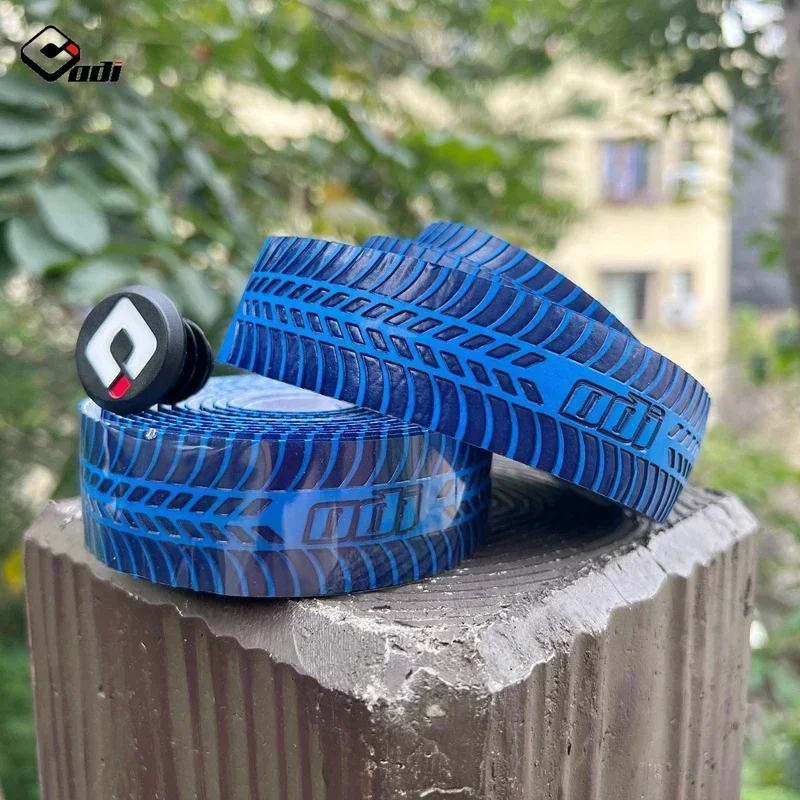 ODI Road Bike Bar Tape Anti Slip Bicycle Handlebar Cover Tire Pattern Gravel Speed Race Handles Wrap Bar Ribbon Bike Accessories