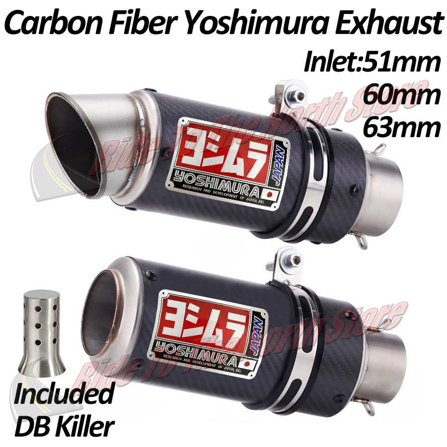 Universal Yoshimura ท่อไอเสียท่อสําหรับ Kawasaki400/800/900/1000 DUKE390 R6R1R3R25 CBR5001000 S1000RR ZX6RZX10R GSX600R750R 1