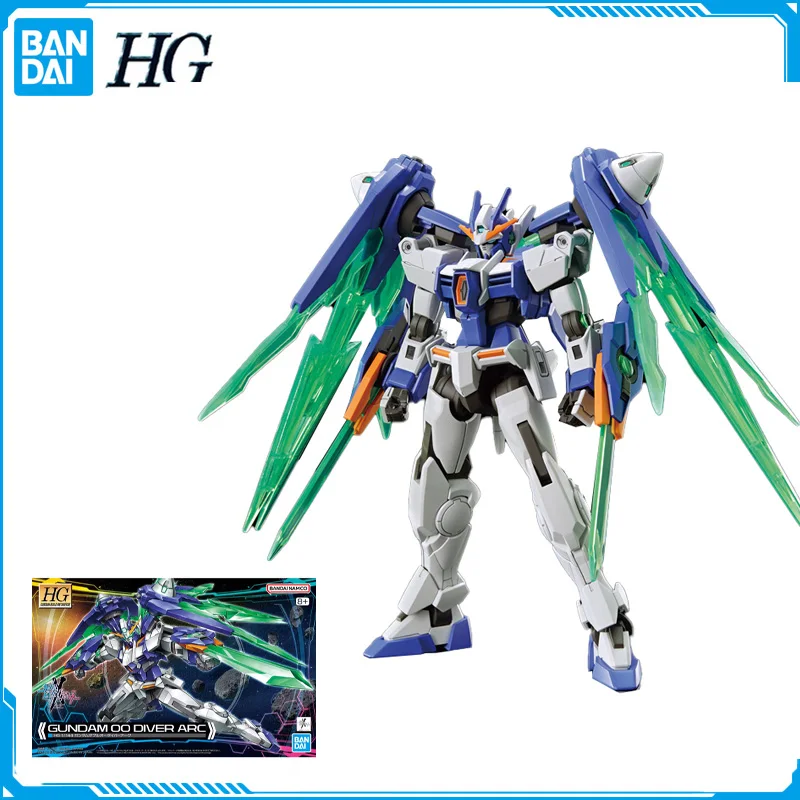 

В наличии Bandai HG 1/144 GUNDAM BUILD METAVERSE GUNDAM 00 DIVER ARC, новая Оригинальная аниме-фигурка, модель, игрушка, коллекция фигурок