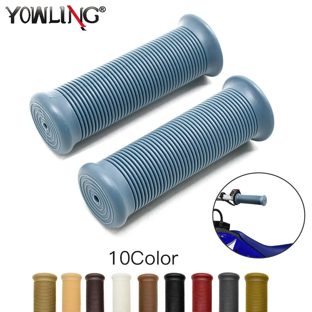 

1 Pair 1 inch 22mm Assist Bar Ends Motorcycle Rubber Handlebar Hand Grips for Suzuki Kawasaki For Chopper 883