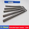 HSS extension 1:50 taper machine reamer 3-16mm, manual reamer for machine tool hole expansion and precision cutting 1