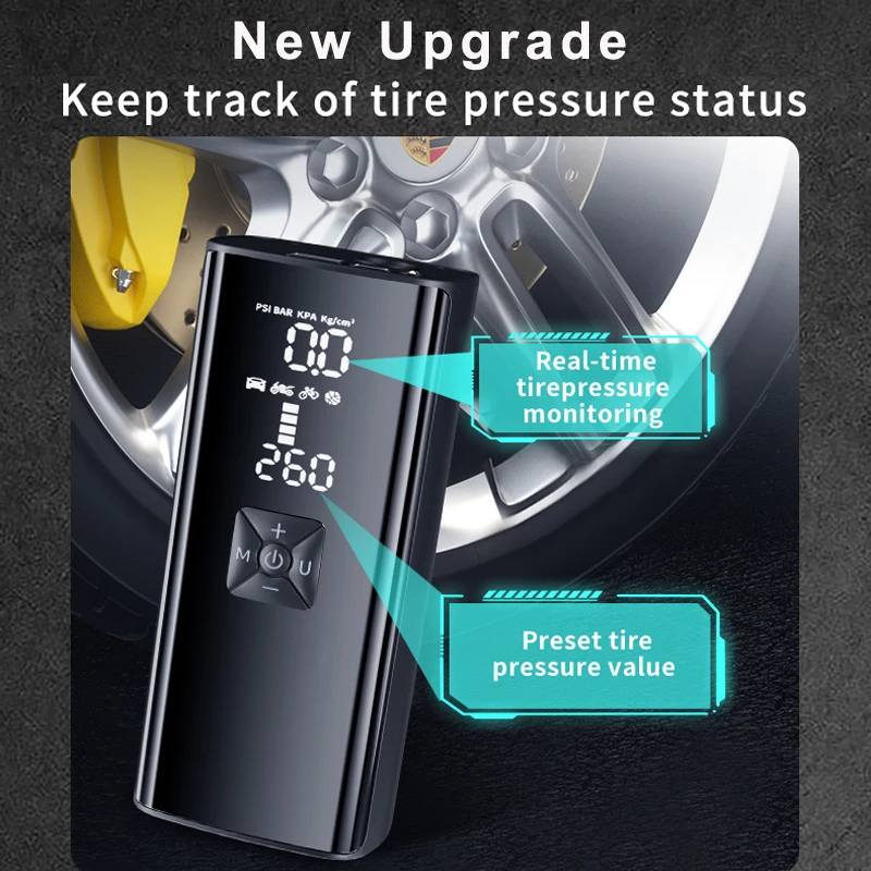 8000mAh Ÿ�̾� ��â�� ���� 150PSI ���� ���� �޴�� �ڵ��� ���� ����� ������� ������ �ڵ��� Ÿ�̾� ���� �� �� ��� ���÷���