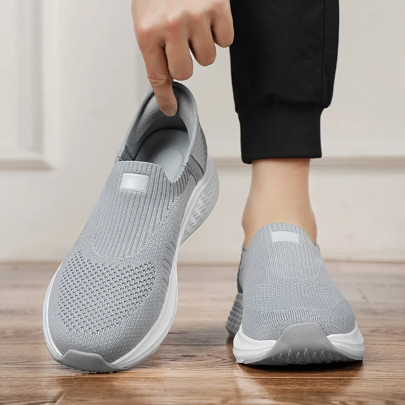 أحذية نعل سميك قابلة للتنفس للرجال ، أحذية عمل ، ش...